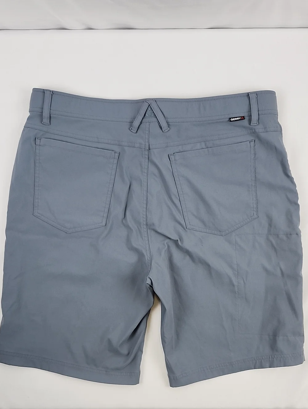 Gerry Mens Gray Outdoor Performance Hiking Shorts Size 38 Integrated Belt